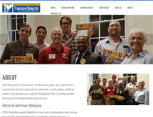 Tablet Screenshot of progressivedemsofmass.org